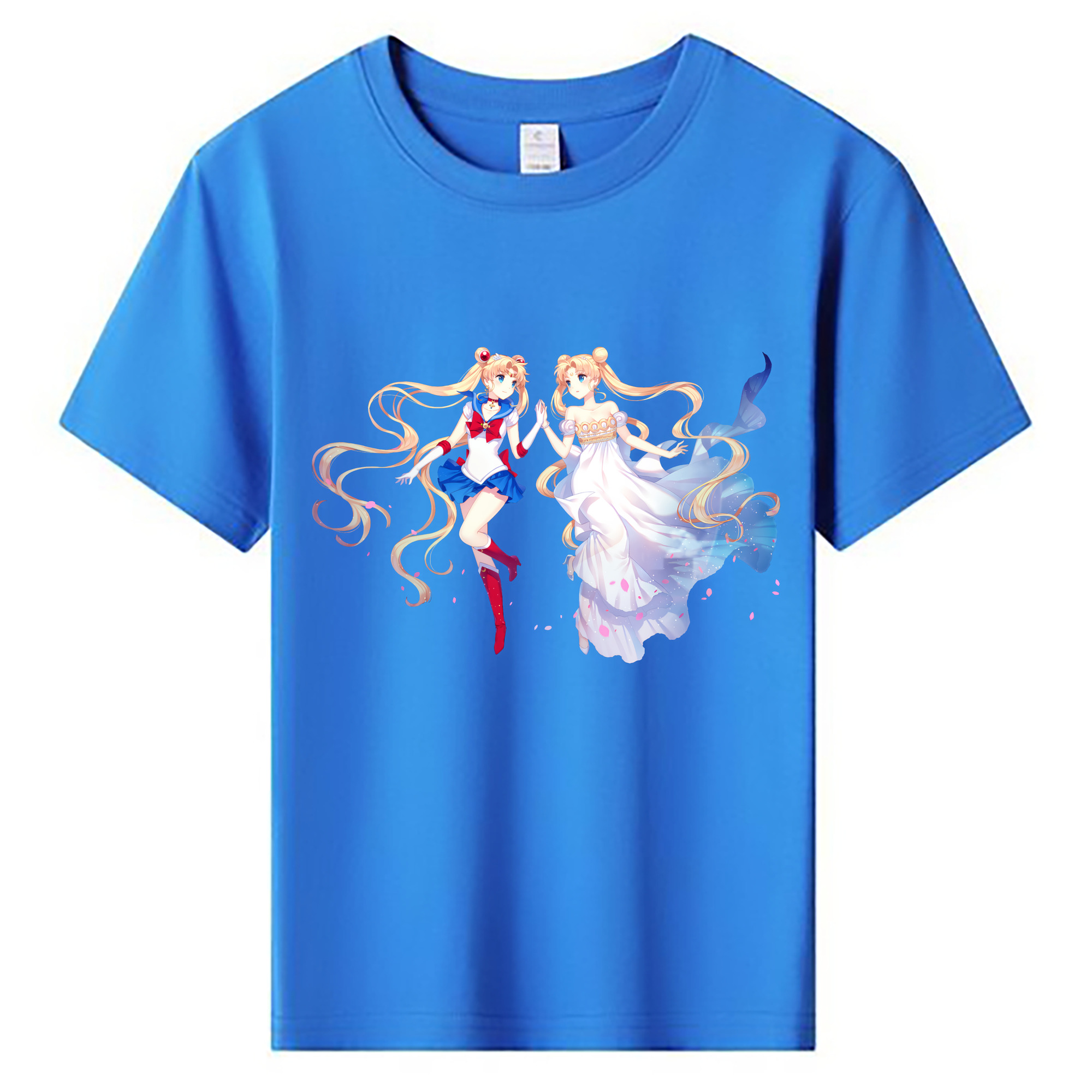 （画像用） 美少女戦士セーラームーン 月野 うさぎ つきの うさぎ Sailor Moon Tsukino Usagi 綿100％キッズTシャツ（フロントプリント）